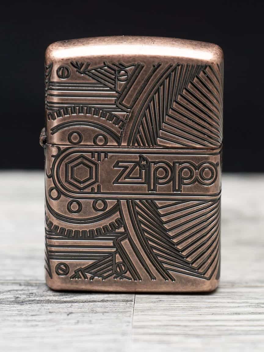 Zippo – Gold and Red Diamond Multicut – 29671 – Flame Gallery, LLC